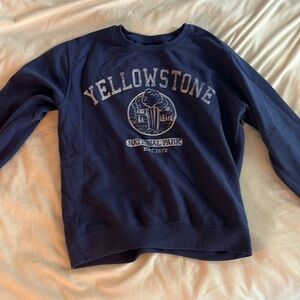 Crewneck Yellowstone Navy Blue Size Large